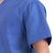 ポリエステル病院はスーツのユニフォームの短い袖の綿の看護の医者をごしごし洗う