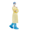 PPEの黄色く水平な2使い捨て可能なガウンS/M/L/XL/XXL AAMI PB70のレベル1のレベル3
