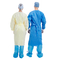50g青く使い捨て可能な病院の手術衣、レベル2黄色いSMMSの防水分離の手術衣