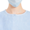 非編まれる編まれた袖口が付いている水平にSpunlaceの4つの青く使い捨て可能な手術衣