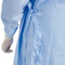 非編まれる編まれた袖口が付いている水平にSpunlaceの4つの青く使い捨て可能な手術衣