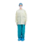 病院の袖口および襟足が付いている非編まれた使い捨て可能な実験室のコート