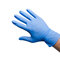 S M L XLの使い捨て可能な防護手袋の青いニトリルのビニールの合成物質
