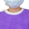 50g紫色PPの分離は使い捨て可能な病院のガウンにガウンを着せる