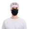 3 Plysの黒の塵の使い捨て可能な口のマスク17.5x9.5cm